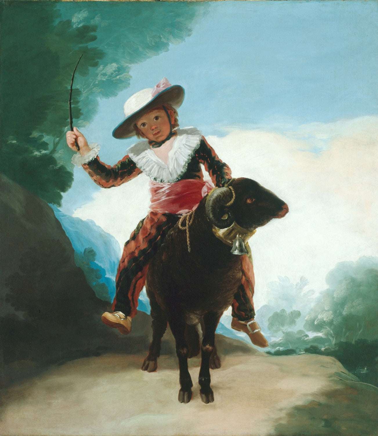 Boy on a Ram by Francisco Goya y Lucientes