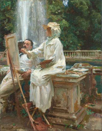 The Fountain, Villa Torlonia, Frascati, Italy by John Singer Sargent