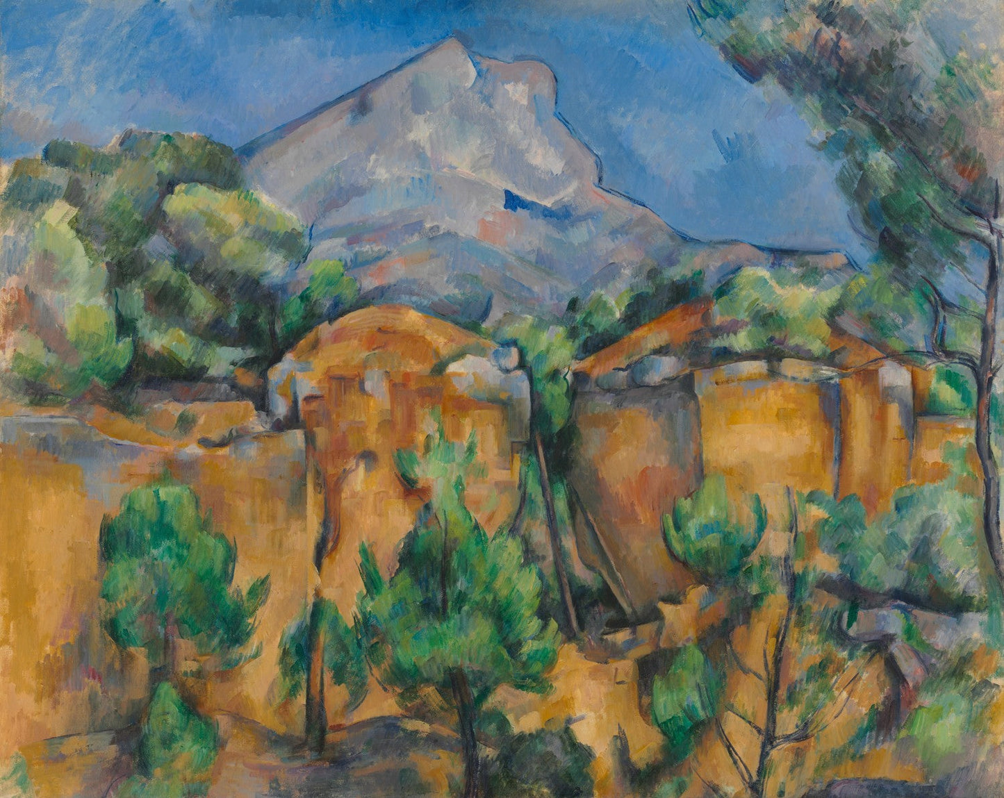 Mont Sainte-Victoire Seen from the Bibémus Quarry by Paul Cézanne