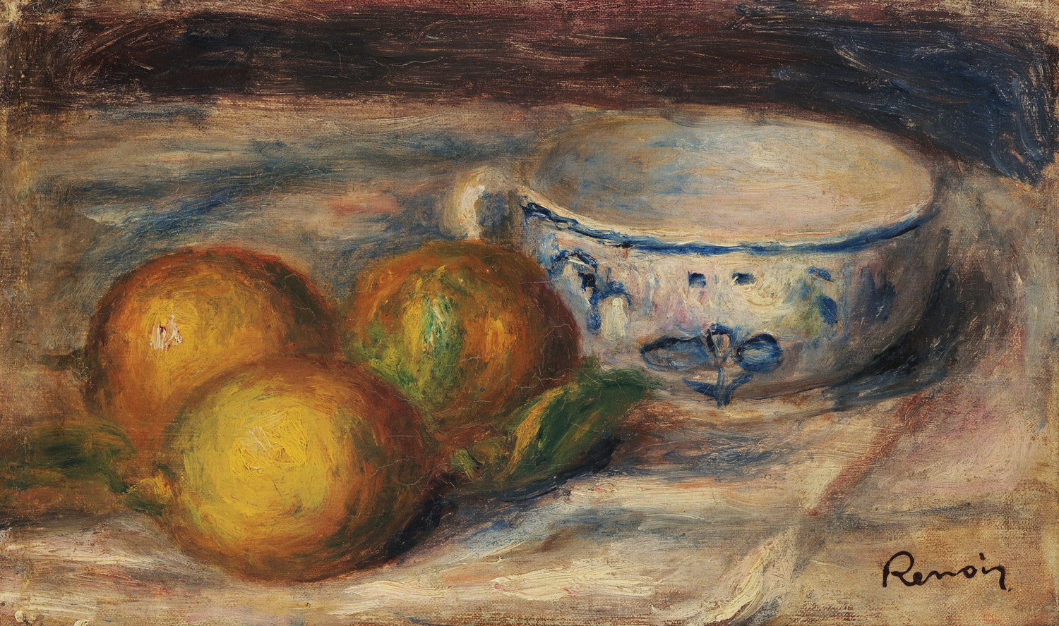 Still-life with lemons and a cup by Pierre-Auguste Renoir