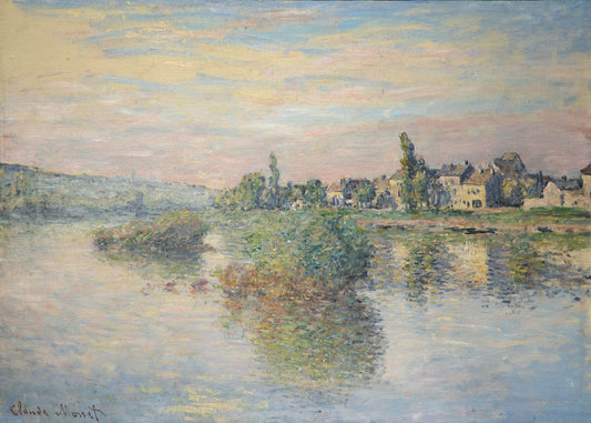 Banks of the Seine at Lavacourt (Bords de la Seine a Lavacourt) by Claude Monet