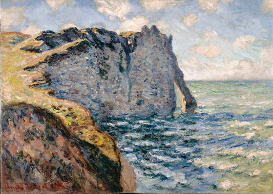 The Cliff of Aval, Etrétat by Claude Monet