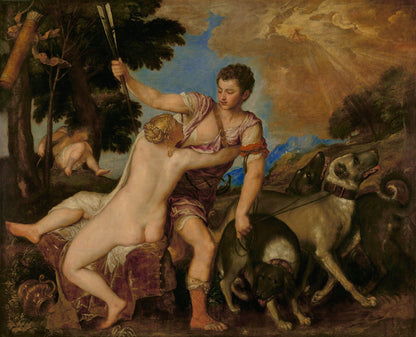 Venus and Adonis by Titian