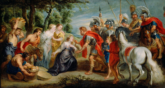 David Meeting Abigail by Peter Paul Rubens