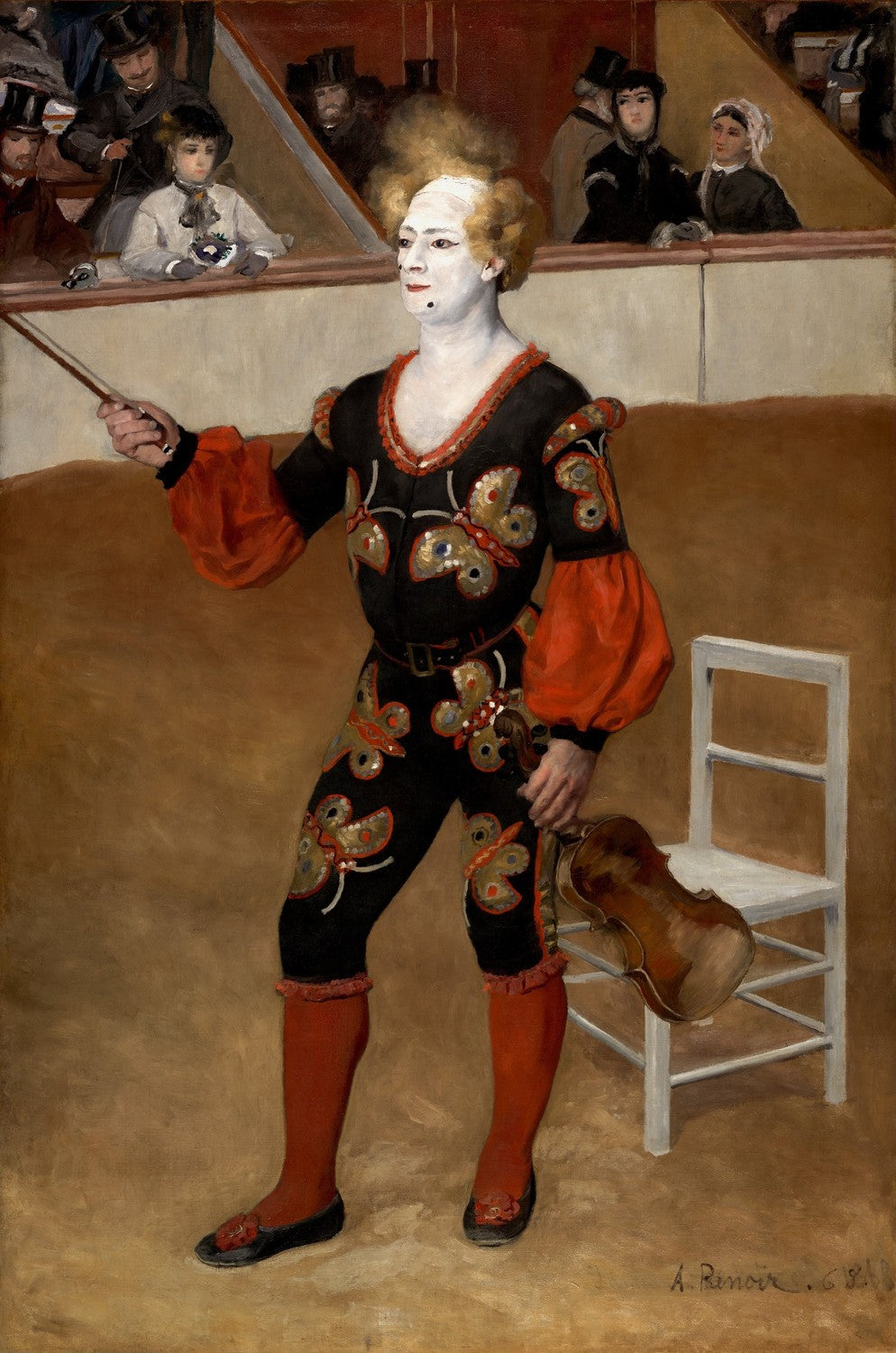 The clown by Pierre-Auguste Renoir