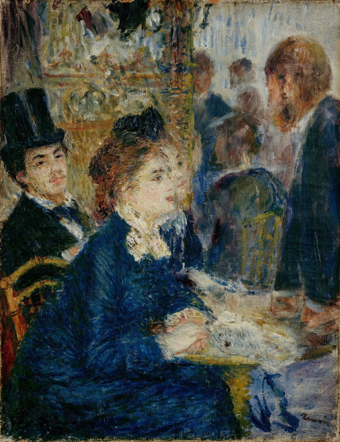 In the café by Pierre-Auguste Renoir