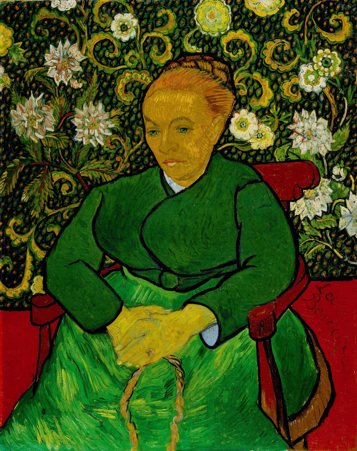 La Berceuse (portrait of Madame Roulin) by Vincent van Gogh