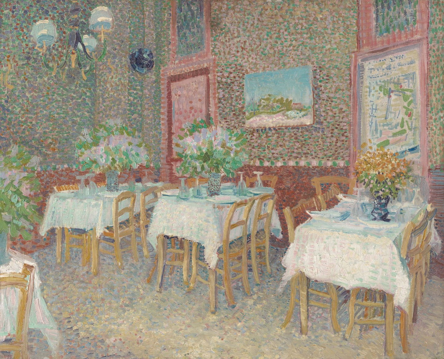 Interior of a restaurant by Vincent van Gogh