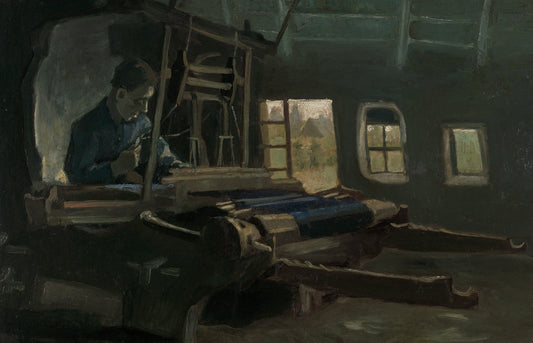 Loom with weaver by Vincent van Gogh