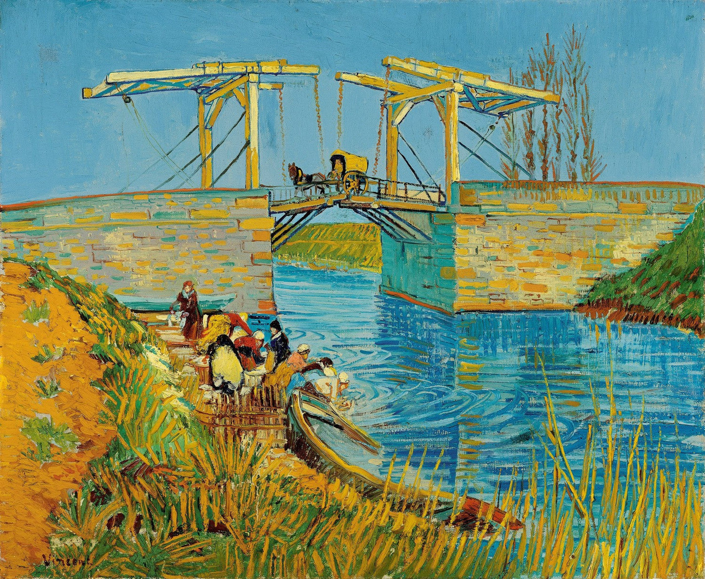 Bridge at Arles (Pont de Langlois) by Vincent van Gogh