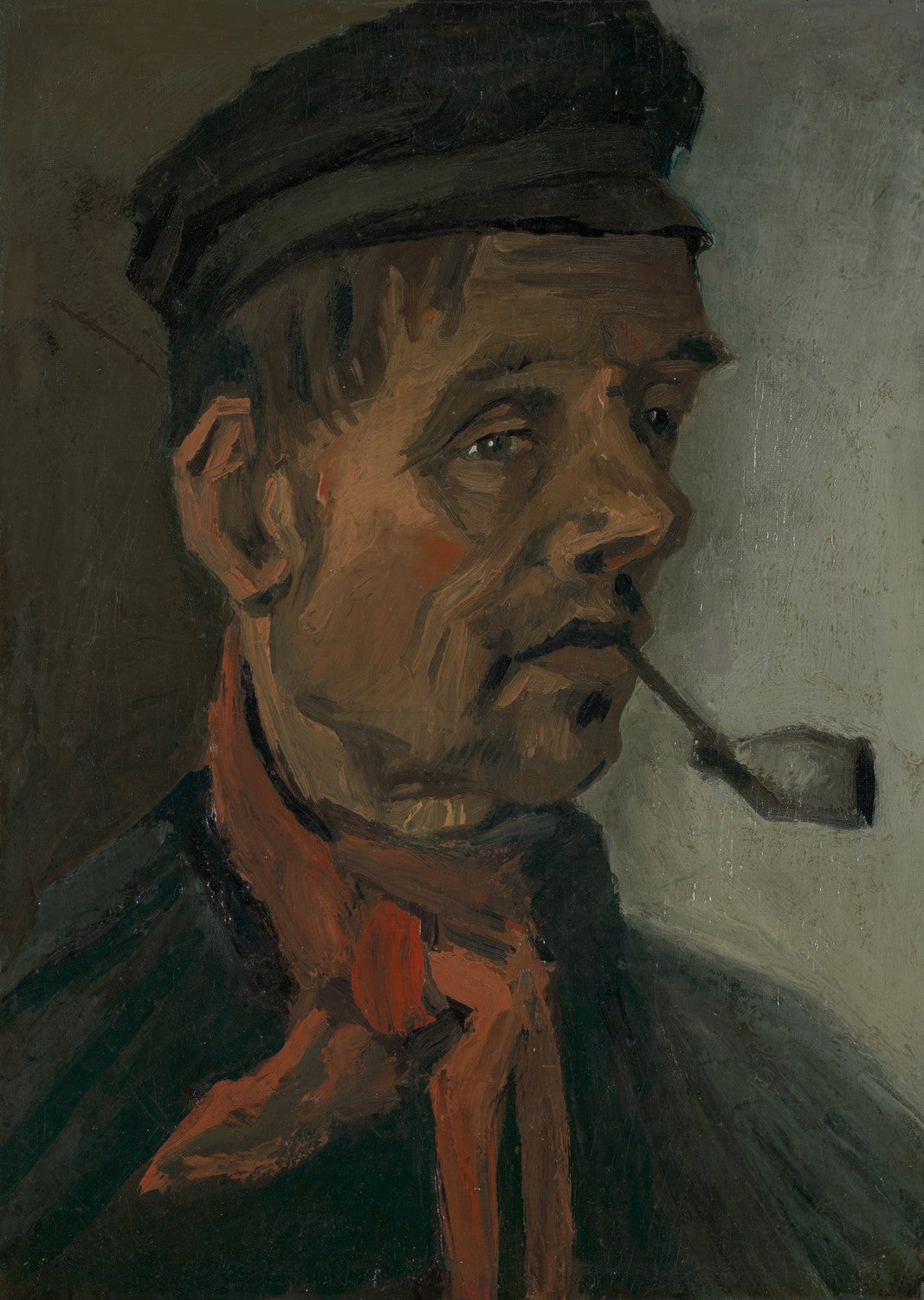 Head of a man with a pipe by Vincent van Gogh