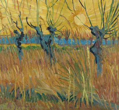 Pollard willows at sunset by Vincent van Gogh