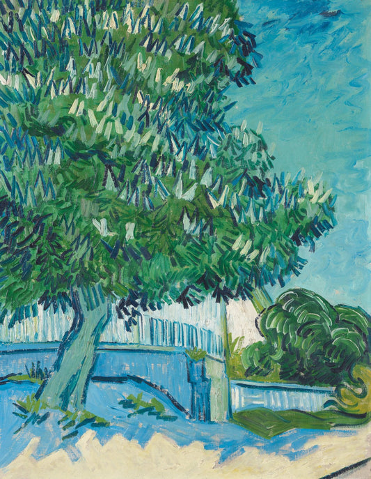 Blossoming chestnut trees by Vincent van Gogh