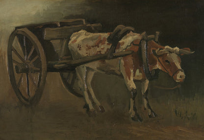 Oxcart by Vincent van Gogh