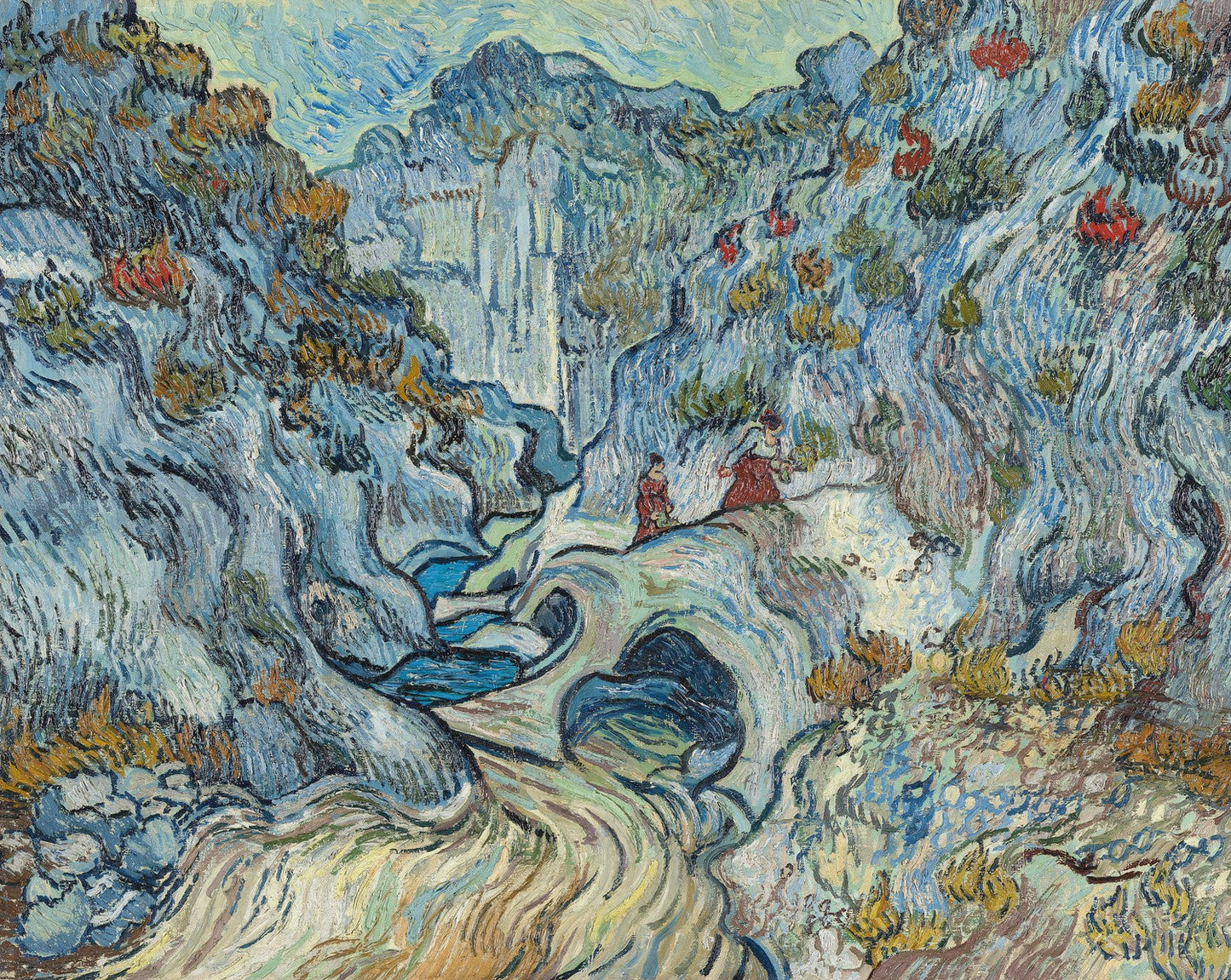 The ravine (Les Peiroulets) by Vincent van Gogh