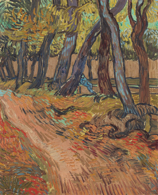 Path in the garden of the asylum by Vincent van Gogh