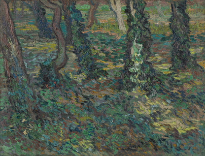 Tree trunks with ivy by Vincent van Gogh