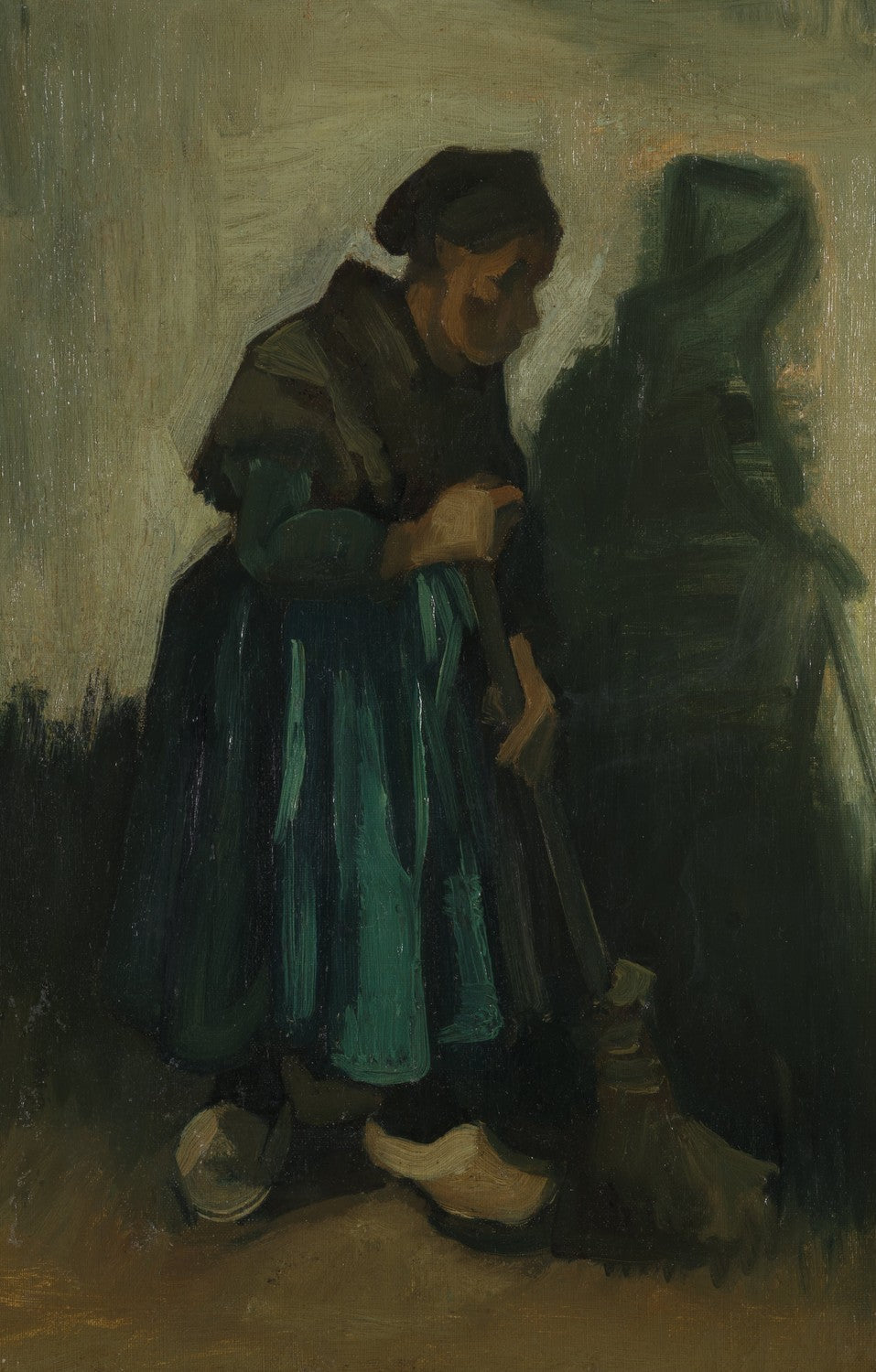 Woman with a broom by Vincent van Gogh