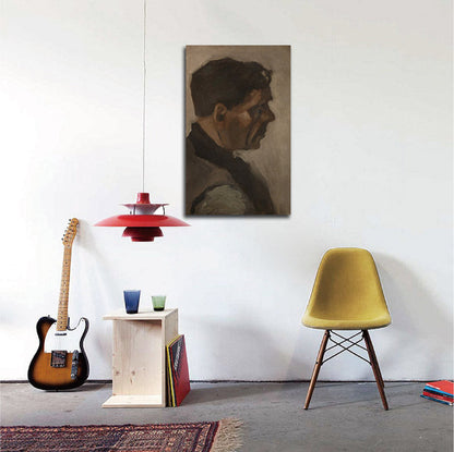 Head of a man - by Vincent van Gogh