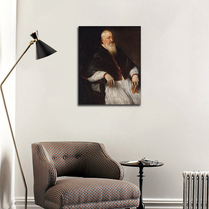 Filippo Archinto (born about 1500, died 1558), Archbishop of Milan - by Titian