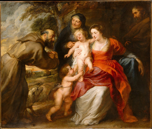 The Holy Family with Saints Francis and Anne and the Infant Saint John the Baptist by Peter Paul Rubens