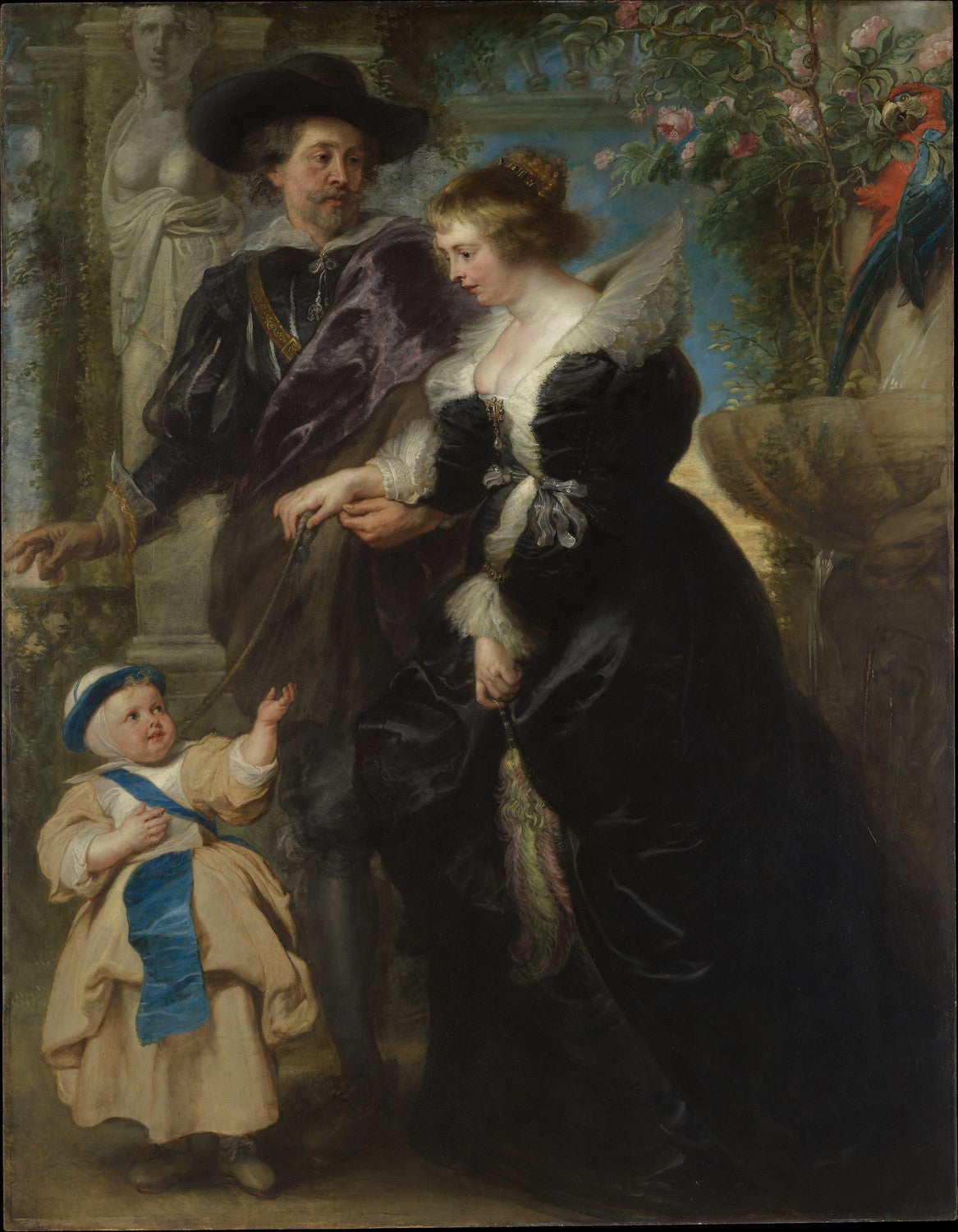 Rubens, His Wife Helena Fourment (1614â€?673), and Their Son Frans (1633â€?678) by Peter Paul Rubens