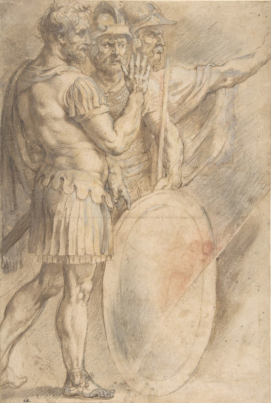 Three Warriors after Raphael by Peter Paul Rubens