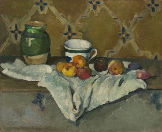 Still Life with Jar, Cup, and Apples by Paul Cézanne