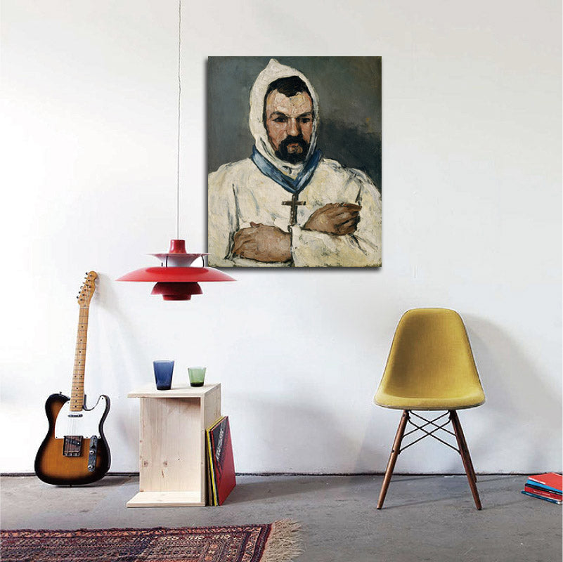 Antoine Dominique Sauveur Aubert (born 1817), the Artist's Uncle, as a Monk - by Paul Cézanne