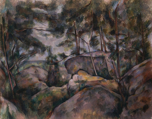 Rocks in the Forest by Paul Cézanne