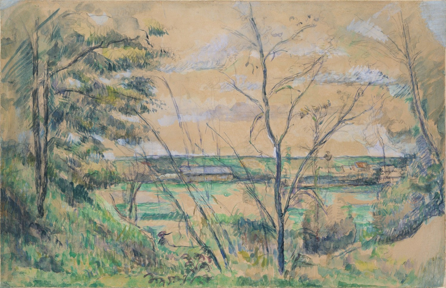 In the Oise Valley by Paul Cézanne