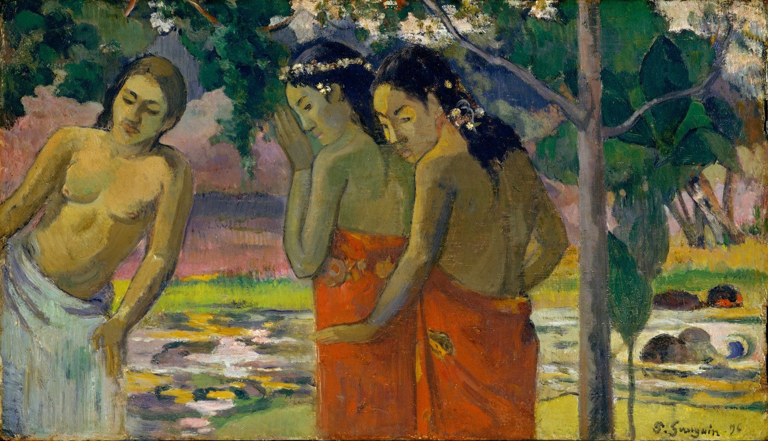 Three Tahitian Women by Paul Gauguin