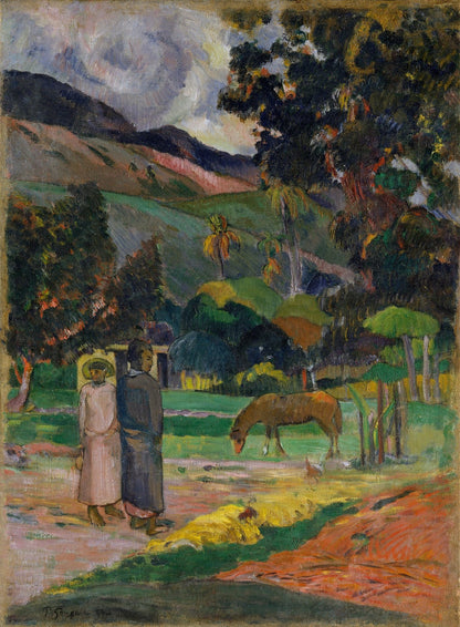 Tahitian Landscape by Paul Gauguin