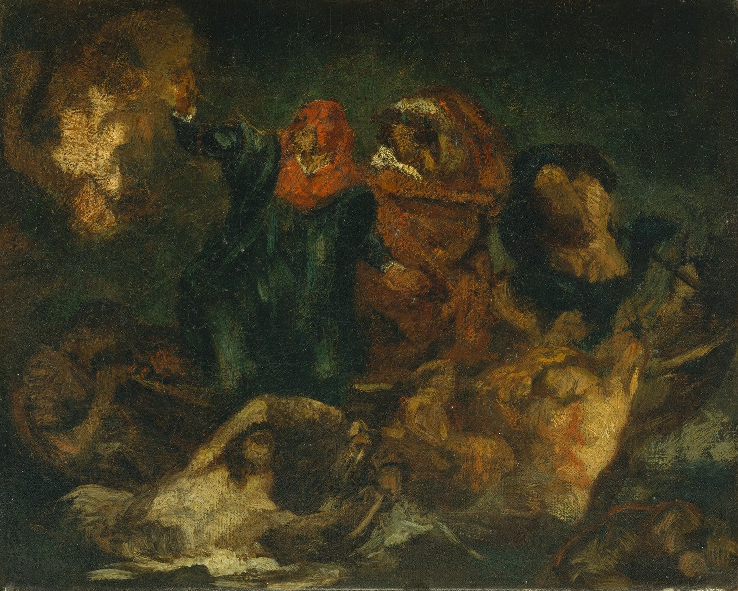 Copy after Delacroix's "Bark of Dante" by Édouard Manet