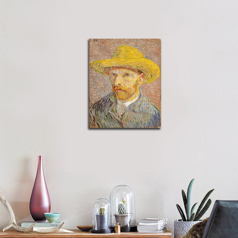 Self-Portrait with a Straw Hat (obverse: The Potato Peeler) - by Vincent van Gogh