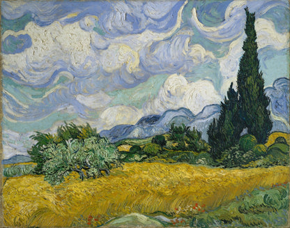 Wheat Field with Cypresses by Vincent van Gogh