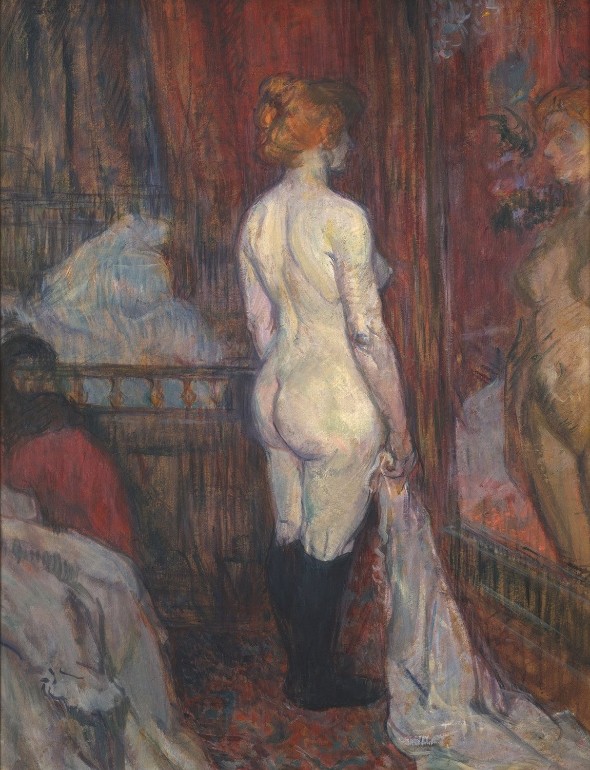 Woman before a Mirror by Henri de Toulouse-Lautrec