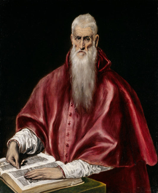 Saint Jerome as Scholar by El Greco