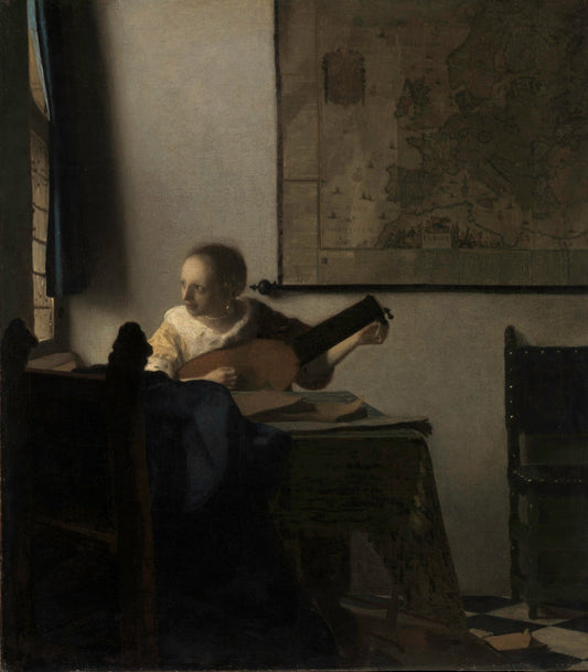 Young Woman with a Lute by Johannes Vermeer