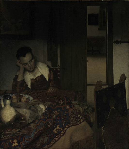 A Maid Asleep by Johannes Vermeer