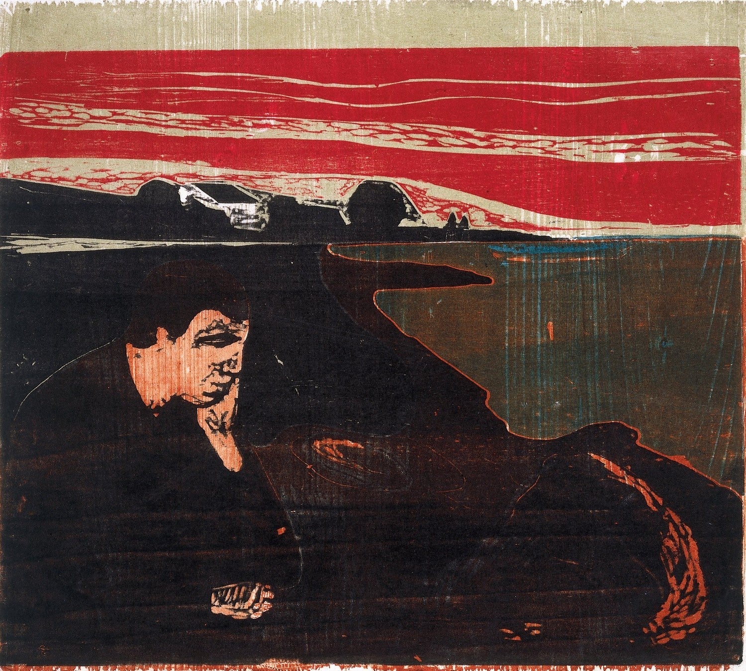 Evening. Melancholy I by Edvard Munch