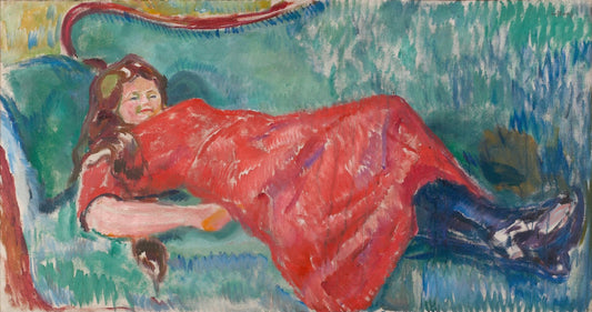 On the Sofa by Edvard Munch