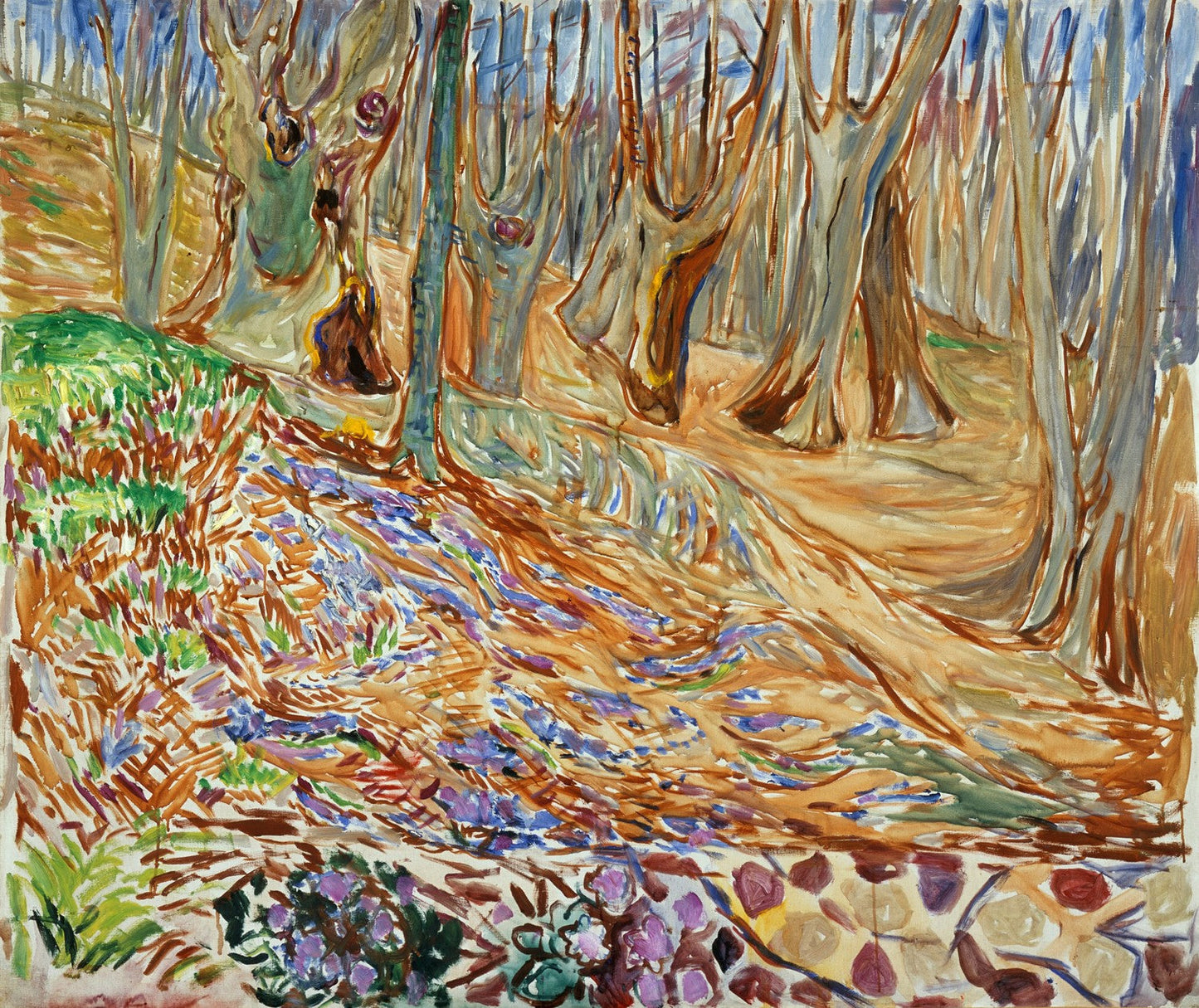 Elm Forrest in Spring by Edvard Munch