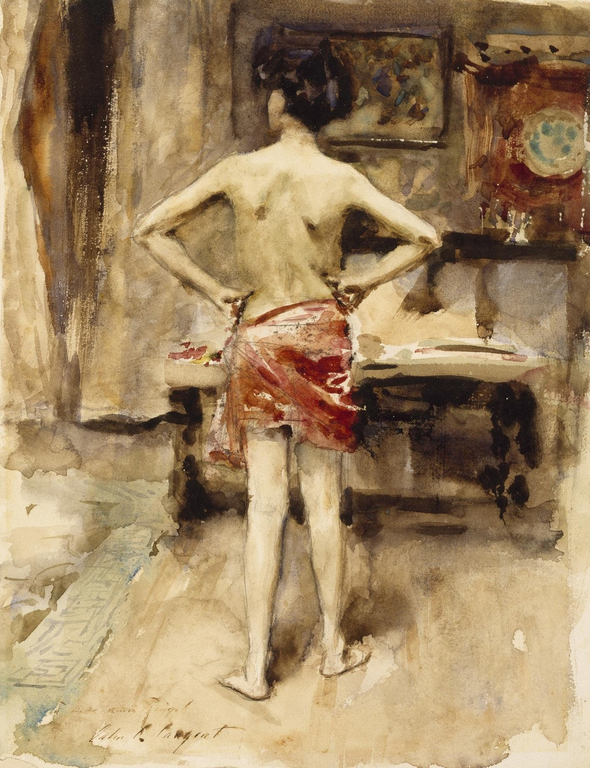 The Model by John Singer Sargent