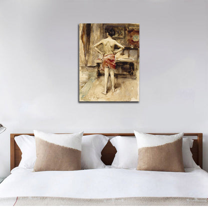 The Model - by John Singer Sargent