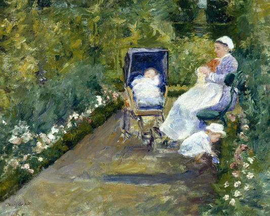 Children in a Garden (The Nurse) by Mary Cassatt