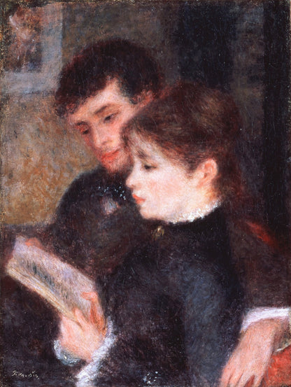 Couple Reading by Pierre-Auguste Renoir