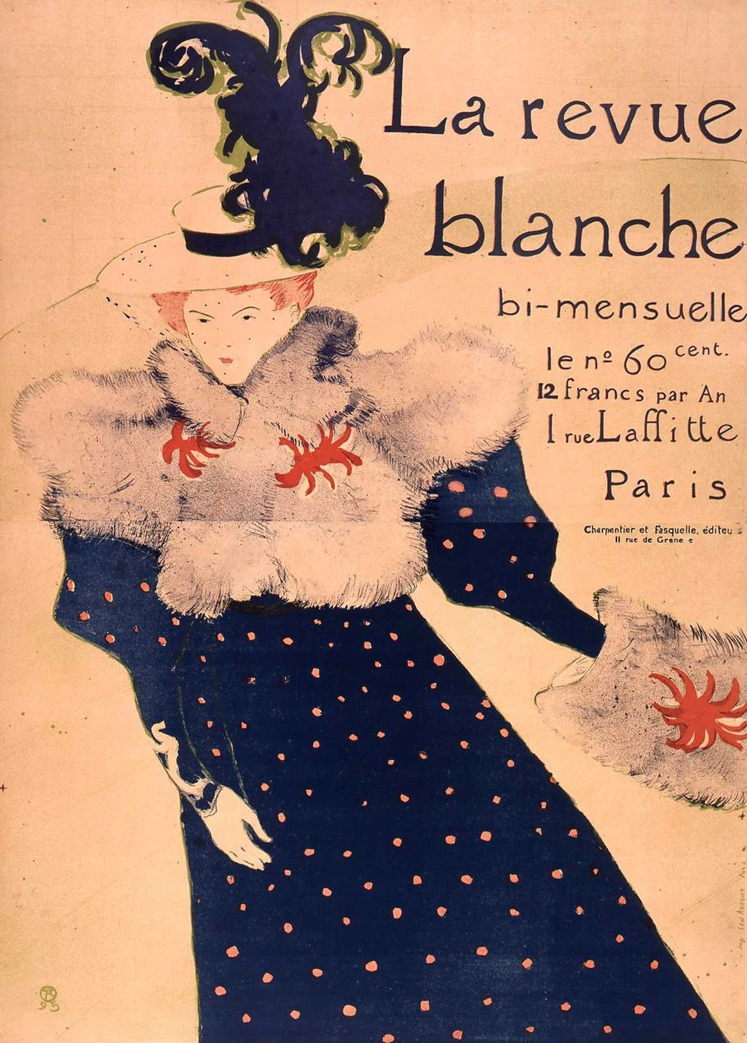 Poster for La Revue Blanche by Henri de Toulouse-Lautrec