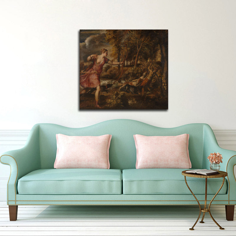 The Death of Actaeon - by Titian