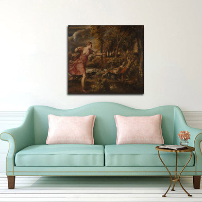 The Death of Actaeon - by Titian